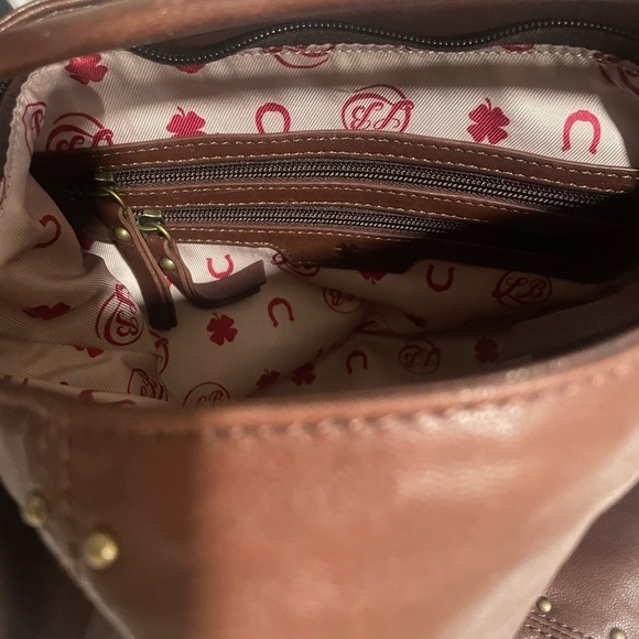 NWOT Lucky Brand Authentic Leather Hobo Bag - Picture 4 of 7